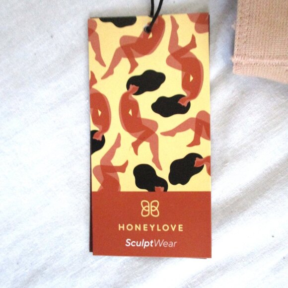 New NWT HONEYLOVE SUPER POWER SHORTS SAND 1X - Picture 6 of 8